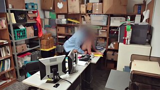 Skinny babe naiomi mae was caught stealing and fucked