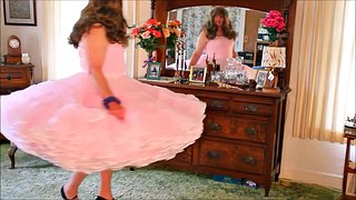 beautiful transvestite in a skirt