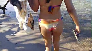 Brazilian couple having fun on the beach part 2