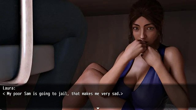 Laura's Lustful Secrets - Une femme infidèle suce une grosse bite pour sauver son mari de la perte d'emploi Épisode 43