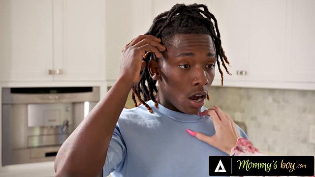 Blonde Stepmom Danielle Renae Pounds Desirable Stepson in Secret Interracial Breeding Session