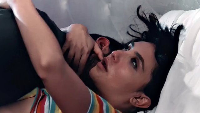 Small tits teen deepthroats and fucks after licking