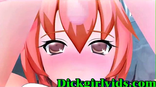 Anime shemale hot masturbation and fucking fun