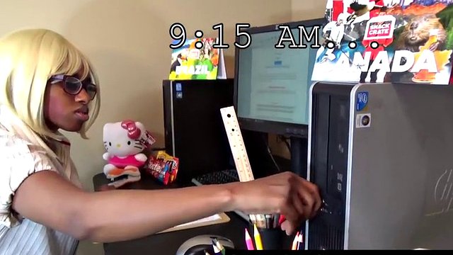 msnovember movie: my first day at work ebony amateur fucking