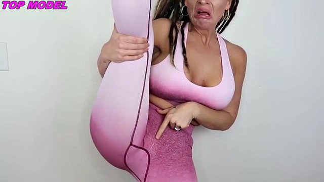 fitness model squats in yoga pants p2: Babe, Blonde & Xhamster Porn