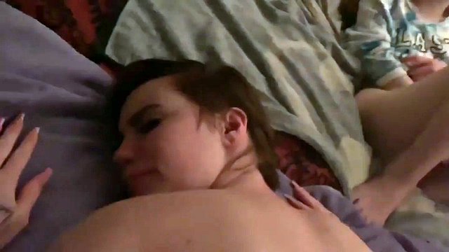 I let my lesbian girlfriend try a cock for the first time!! Watch us both get fucked in our first threesome!