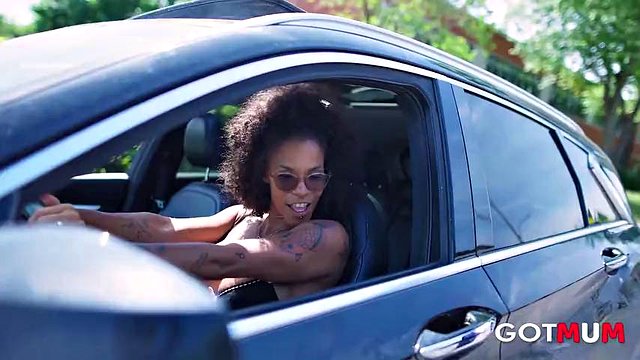 Got Mum - A Beautiful Black Milf with Big Boobs Fucked by the Police