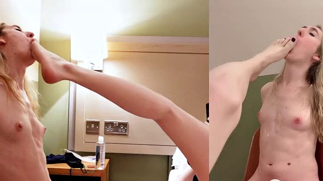 Trans lesbian facial, sound and bonded vibration play (Jessica Bloom and JenbyDoll)