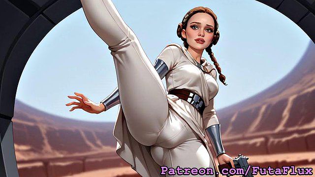 Futanari padme amidala masturbating