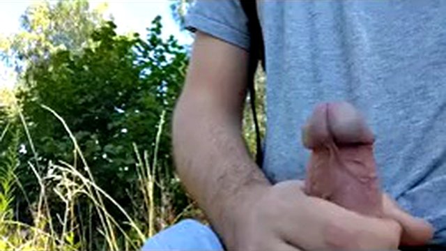Forest cum. Walk with final orgasm