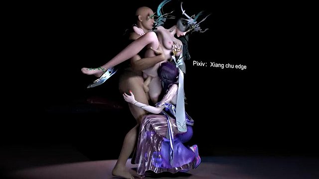 Fantasy Threesome: Anal, Asian & Hentai Porn