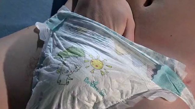 pee in panties and diaper from daddy