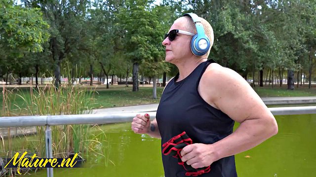 Short-Haired Spanish Mature Fucks Young Handsome Lad Hardcore