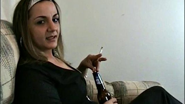 Hot milf smoking and swallow