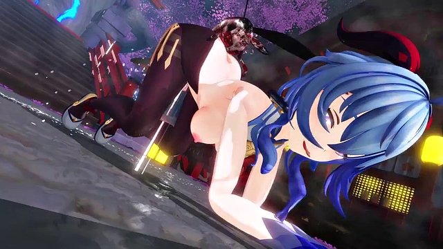 MMD Ganyu monster Goutouren