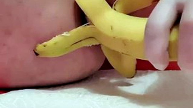 Timmyboy92's ass turned into a banana crusher