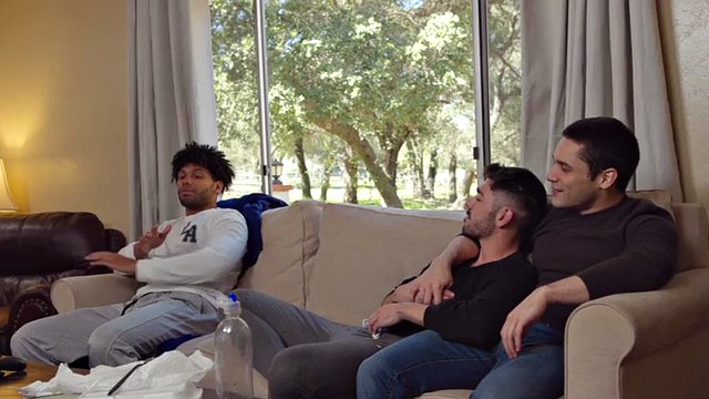 Black gay anal fucks white roommate with bbc