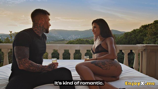 Hardcore Outdoor Pounding Of Andrea Retali At Sunset