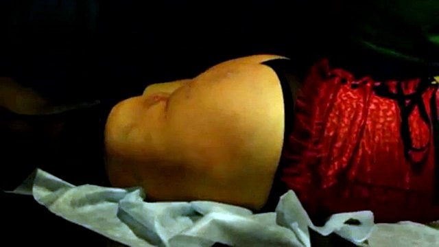 Severe spanking makes her cry
