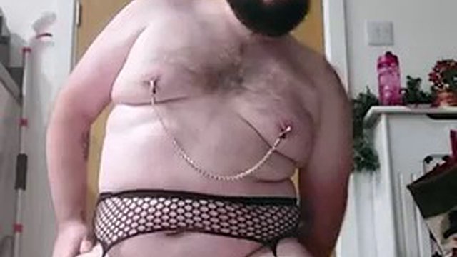 Anal with fat sissy