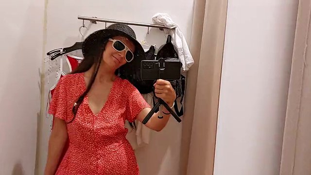 Hot amateur wife fitting room hairy pussy, big nipples. Sexy brunette hairy pussy, big ass, big tits, big nipples