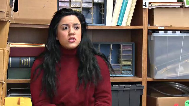 teen monica gets caught using a clever shoplifting trick