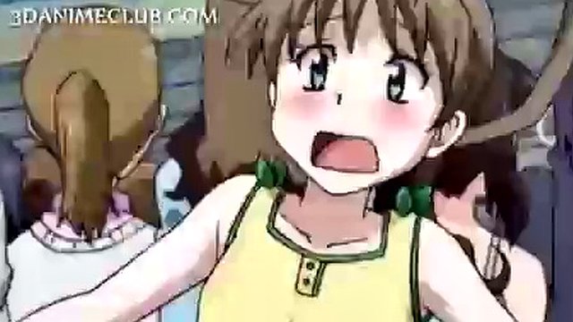 Anime teen sex slave gets hairy pussy drilled rough