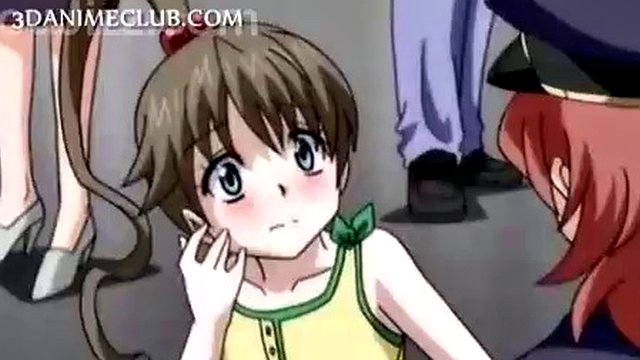 Anime teen sex slave gets hairy pussy drilled rough