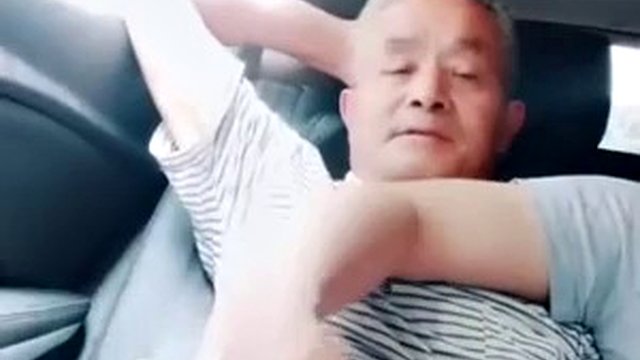 Chinese old man sucks