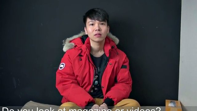 Skinny and tight Asian gay boy takes off his clothes