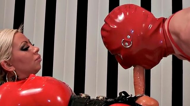 male sub fisted by latex girls