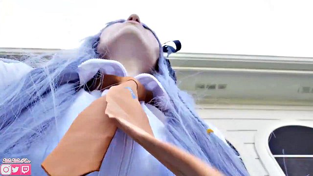 Femdom Cosplay Smoker Oral