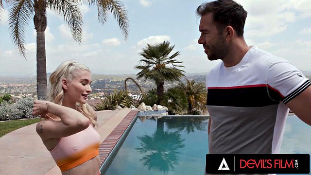 Blonde Teen Emma Rosie Fucks Her Handyman's Massive Cock Deep Into Her Tight Asshole