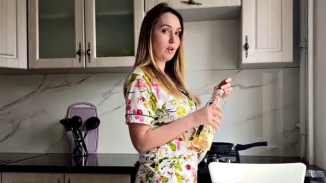The stepmother did not refuse to have rough sex with her stepson in her husband's bed