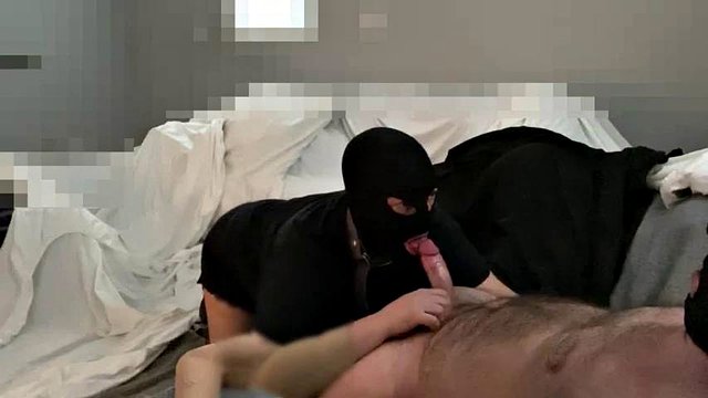 Long sloppy throat session for straight alpha and his fag