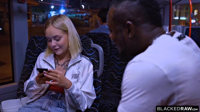 BLACKEDRAW Pretty Blonde Emily Fucked In BBC Threesome by Blacked Raw: Porn