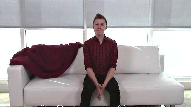 His gay casting ended with anal and a facial