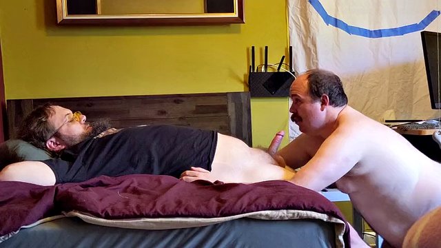 Stubble Problems - Mustache man Mr. Mustache fucks hot bear Rusty Piper and then jerks him off until he cums - cornfedMTdads