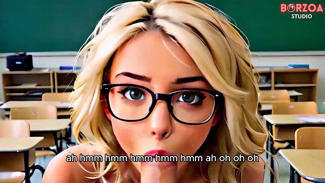 Um professor dominante aprovou a mensalidade da faculdade de uma adolescente loira sexy, mas ele quer algo em troca (zara - Parte 1) - 3Dhentai