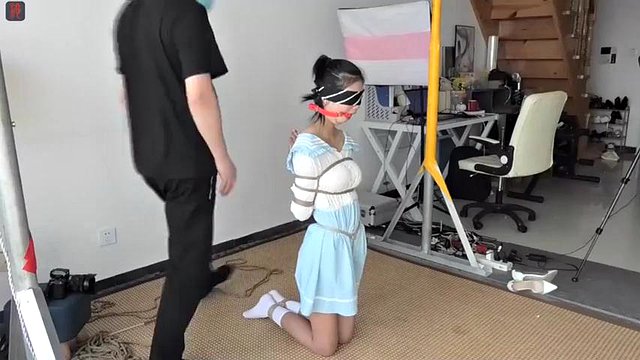 chinese bondage in white socks