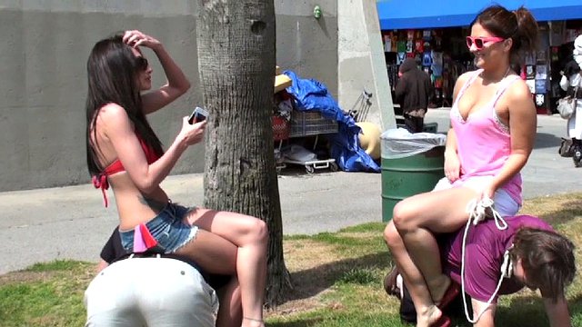 Goddess Randi and Her Slave Visit Venice