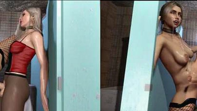 bathroom 1: Big Tits, Anal & Big Dick VR Trans Porn