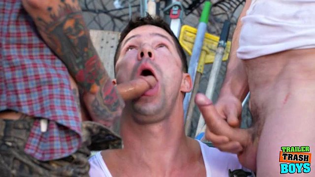 TRAILERTRASHBOYS Eddie Patrick e Greyson Myles hanno una sessione di orgia selvaggia: porno
