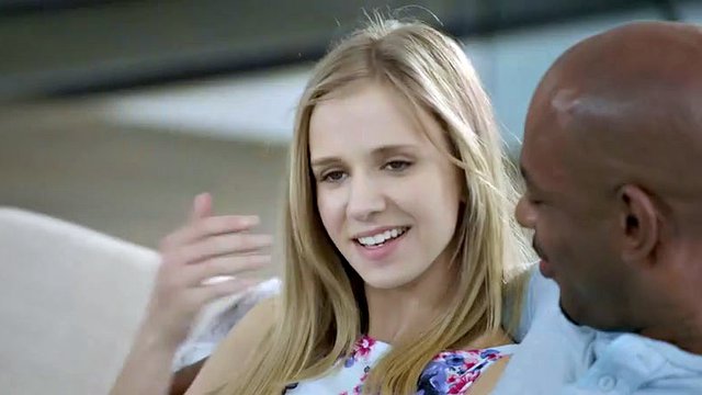 Slim pale blonde teen gets a black rod smacked