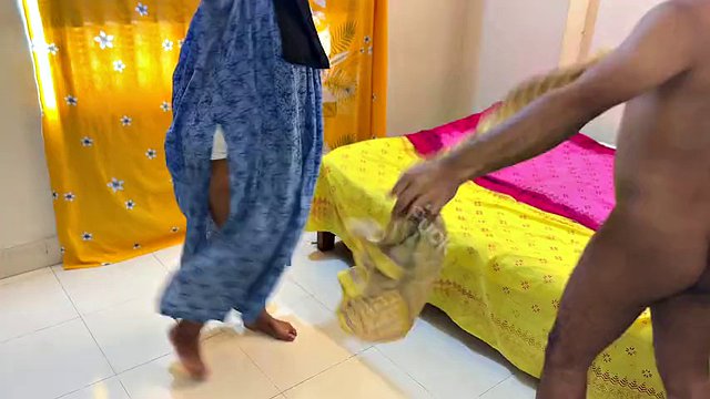 Palestinian 55y Old Muslim Huge Ass & Huge Boobs Granny s Hands Tied & Fucks By Neighbor (Cumshot Inside Tight Pussy)