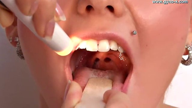 Blonde teen Bella gets her pussy and asshole examined