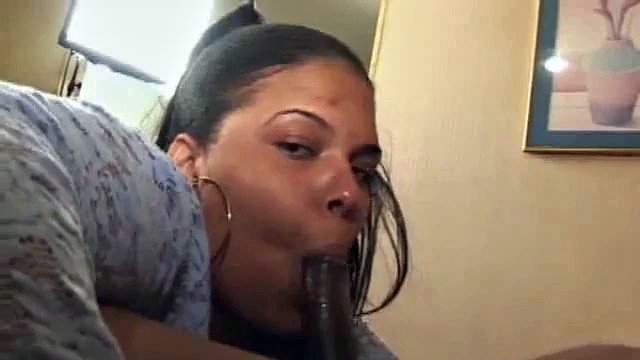Cock Sucking Ebony Plumper Fucked