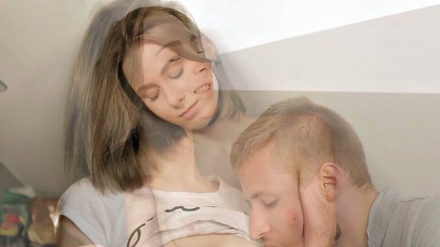 fucking his tender babe in the spacious kitchen
