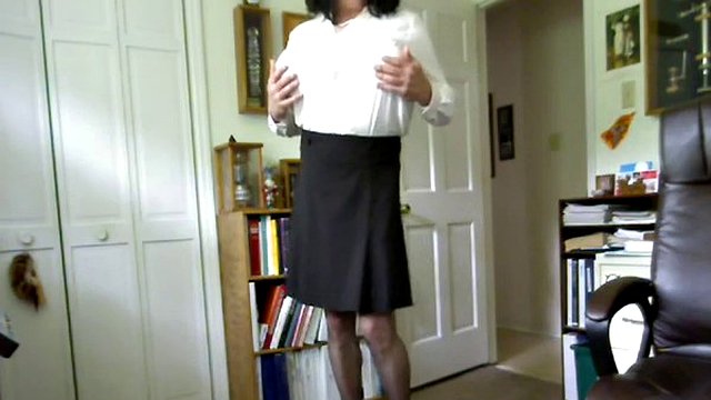 Wearing stockings and heels make him feel wanted and horny