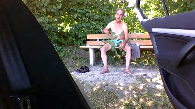 wank in the forest
